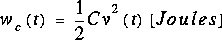 Formule Énergie stockée
par un condensateur