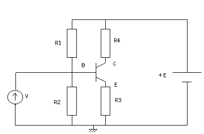 schéma polarisation par pont transistor